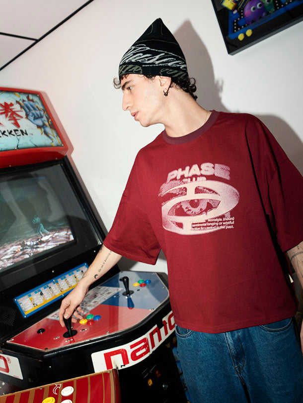 ANXIETY TEE BORDEAUX