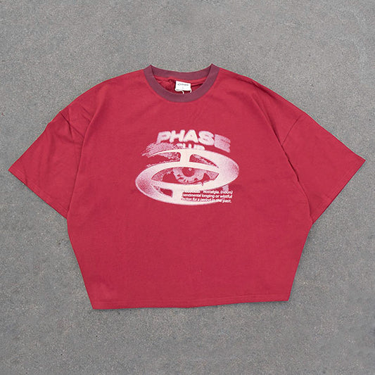 ANXIETY TEE BORDEAUX
