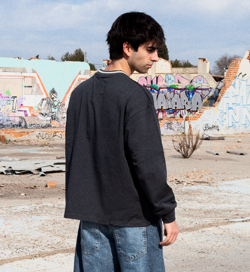 Depressed Long-Sleeve Grey